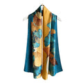 Silk Scarf Mulberry Silk Fashion Scarves Long Lightweight Shawl Wrap … - color: W44