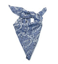 Shanlin Unisex Cotton Square Bandanas Scarves 24x24 - color: Floral2-blue