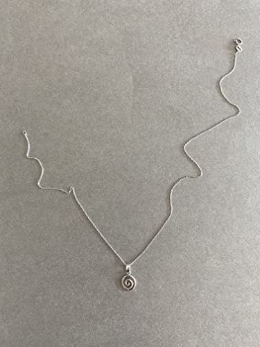 Sterling Silver Swirl Pendant Necklace