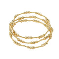 Gold Beaded Cross Bracelet for Women, 14K Plated Adjustable Stackable Dainty Bracelets, Non Tarnish Fashion Jewelry Set Gifts for Women Birthday Friendship - color: Colors-15