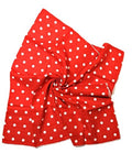 Shanlin Unisex Floral Cotton Square Scarf Bandanas 22x22 inch - color: Dots-red