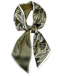 Purse Scarf For Handbags Head Scarves For Women's Hair Bags Scarfs Long Skinny Scarves Fashion Silky - color: A10-green Feather