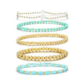Dainty Gold Plated Pearl Crystal Beaded Bracelets Set for Women 14K Gold Plated Bead Pearl Beads Bracelet Stackable Paperclip Link Chain Bracelets Gold Plated Bracelets for Women Trendy Jewelry - color: Style4-gold bracelets set5
