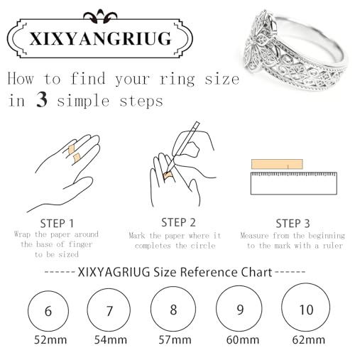 925 Sterling Silver Floral Filigree Ring for Women 14K Gold/Silver Plated,Vintage Classic Flower Statement Ring Jewelry Gifts for Her,Dainty Promise Ring for Anniversary Wedding Engagement Daily Size:6-10 - color: Silver