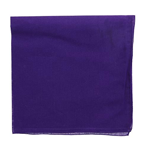 Motique Accessories Solid Color Bandana - Set of 4 - color: Dark Green Red Turquoise Purple