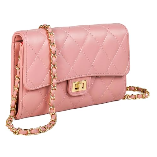 Small Cross Body Purses Sling Crossbody Bags for Women, Shoulder Bag Tote Purse Cross Body Bag Phone Bags - color: F Pink
