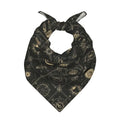 Head Scarf Hair Neck Scarves for Women Fashion Silk Satin Purse Bag Scarfs Handbags Bandana Neckerchief - color: Black Gold Goth Constellation