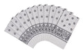 Vamqor 12pcs Bandana for women and men 100% Cotton Custom Fashion Paisley Design Multifunctional Outdoor Square Handkerchief - color: White