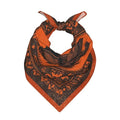 Head Scarf Hair Neck Scarves for Women Fashion Silk Satin Purse Bag Scarfs Handbags Bandana Neckerchief - color: Cowboy Western Orange