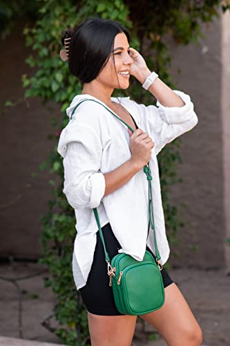 Mali+Lili, Josie Triple Zip Crossbody Bag - color: Yellow
