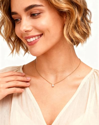KSF Gold Lariat Necklace for Women Y Shaped Layered CZ Drop Chain | Y shaped necklace; Layered CZ detail; Long lariat style; Gift for her - color: Gold-1