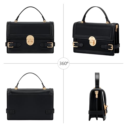 KKXIU Straw Purses for Women – Summer Beach Shoulder Purse & Clutch Handbag, Woven Crossbody Bags for Women - color: B-black