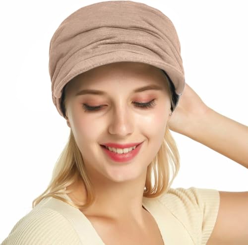 XYIYI Women Cancer Headwear Soft Chemo Beanie Baseball Cap - color: Khaki