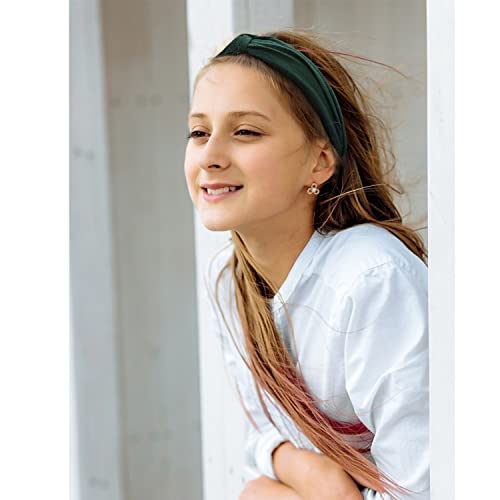 VELSCRUN 12 Pack Flower Headbands Non Slip Wide Girls Cute Boho Knotted Head Bands Hair Accessories Fashion Birthday Gifts for Women - color: headbands 03