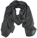 woogwin Women's Cotton Scarves Lady Light Soft Fashion Solid Scarf Wrap Shawl - color: Darkgrey