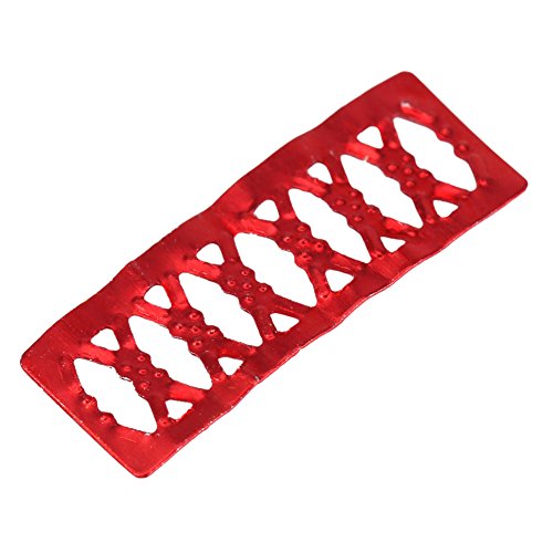 100PCS Braiding Beads Metal Cuffs,New Colorful Dreadlocks Beads Hair Braid Rings Clips Dread Locks, Rings Cuff Hair Decoration Braiding Filigree Tube Hair Jewelry (red) - color: red