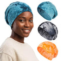 Bohend Bohemian Beanie Hats Headwear Cap Stretch Non Slip Bandanas Sleep Turbans Hats for Women Men Close top Head Covering - style: Tie Dye Style