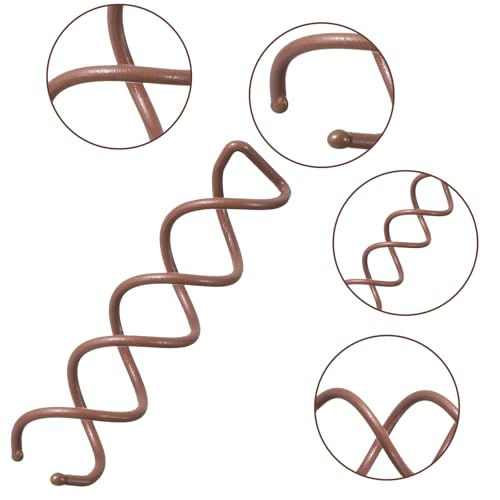 Molain 20 Pcs Spiral Hair Pins, Spiral Twist Hair Pins Spin Pins for Hair, Alloy Spirals Bobby Pins, Hair Bun Maker Bun Twist Spirals Hair Pin with Non-scratch Rounded Tips for Women (Brown) - color: Brown