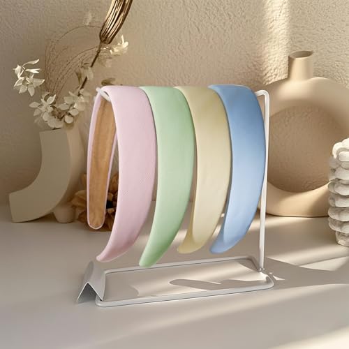 TERSE Headbands for Women Trendy Non Slip Headband for Girls Long Short Hair, Cute Ribbed Women Headbands Elastic Hair Bands Fashion Hard Head Band Accessories 1 Inch - color: Headbands Color-B