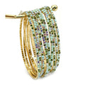 10 Pieces Women's Tennis Bracelet Set 2mm Extra-fine Delicate Rhinestones Adjustable Stackable Stretch Bracelet Wedding Party Jewelry Gifts - color: G-Light green+olive green