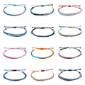 Oubaka 12pcs Woven Wrap Friendship Bracelets Handmade Braided Bracelet Adjustable Colorful String Bracelet Boho Bracelets Handmade Boho Braided Friendship Anklets for Women Men Christmas Party Gifts
