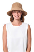 Women's Cloche Hat - UPF 50+ Sun Protection - Marina - color: Tan