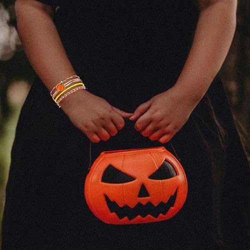 Beach Summer Ankle Bracelet for Women Handmade Braided Adjustable String Anklets Waterproof Surfer Bracelet - color: Pumpkin