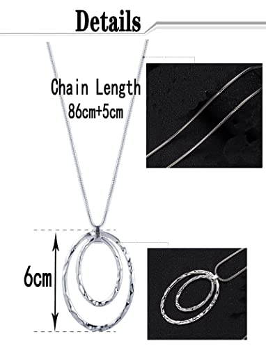 10Pcs Long Pendant Necklace Simple Moon Bar Three Triangle Tassel Lock Sweater Y Shape Punk Chain Choker Necklace for Women Men Gold Silver Plated - style: F:10Pcs (Traingle)