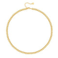 Aobei Pearl 18K Gold Plated Paperclip Chain Choker Satellite Chain Freshwater Cultured Biwa Pearl Pendant Necklace Dainty Turquoise Jewelry for Women - color: 18K Gold Plated Wheat Ears Leaf Chain