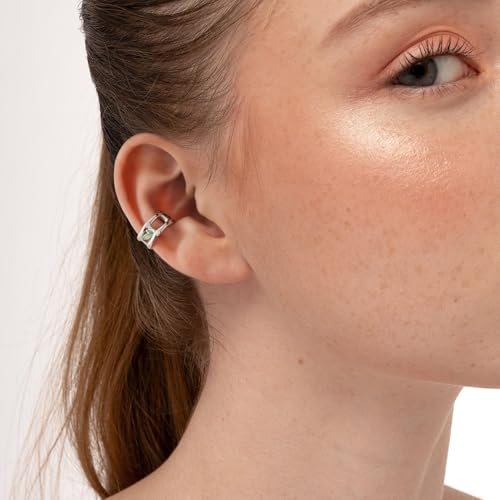Cuff Earrings 925 Sterling Silver Ear Cuff Earrings Non-Piercing Fake Helix Cartilage Cuff Earrings Various Styles Ear Cuffs Fine Jewelry for Women - color: 3#leave ear cuff