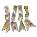 4/40 Pcs Hair Scarf for Women, 35"x2.36" Lightweight Silk Headband, Purse & Bag Scarves Gift Collection - color: Pastel