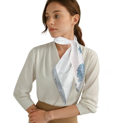 RIIQIICHY Women Head Hair Scarf Like Satin Silk Scarf Sleeping Hair Wrapping Night 27.5" - color: C013