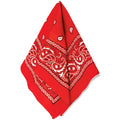 Amscan womens Paisley Bandana - color: Red, size: 20" x 20", 1 Piece