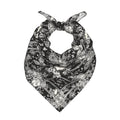 Head Scarf Hair Neck Scarves for Women Fashion Silk Satin Purse Bag Scarfs Handbags Bandana Neckerchief - color: Black White Plant Floral