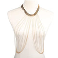Body Chain Set Necklace Bra Waist Chain Summer Fashion Jewelry Suit for Beach Rhinestone Party Holidy,Accessories for Women