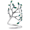 Helen de Lete Innovative The Tree Of Life Sterling Silver Open Ring for Both Women and Men