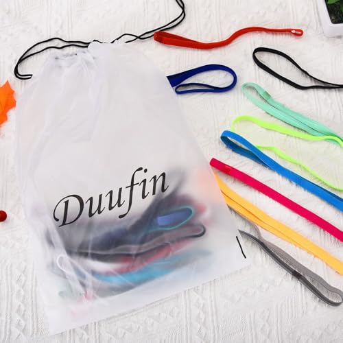 Duufin 20 Pieces Elastic Headbands Non Slip Sport Headband Colorful Hair Bands Workout Headband Sweatband Fashion Yoga, Running Elastic Sports Headbands for Women, Men and Girls, 14 Colors - color: Multicolor
