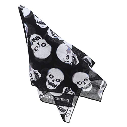 Motique Accessories Skull Bandana - color: Black