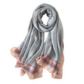 Silk Scarf Mulberry Silk Fashion Scarves Long Lightweight Shawl Wrap … - color: W50
