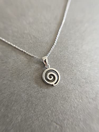 Sterling Silver Swirl Pendant Necklace