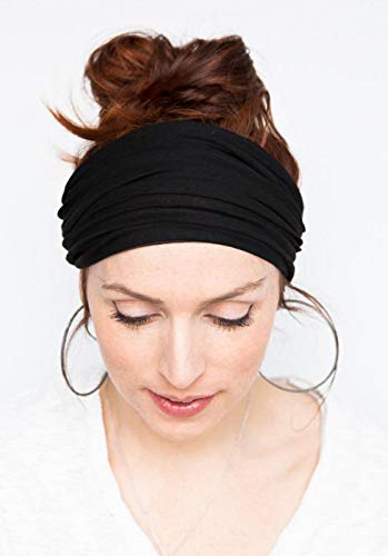 Tobeffect Headbands for Women African Boho Wide Hairband Headband Knotted Head Wraps Turbans Hair Accessories - color: Headbands 2