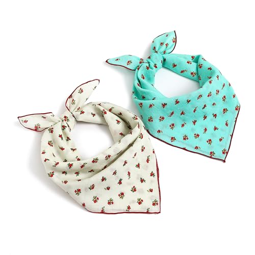 STARWHISPER Multicolored 22''x22'' Cotton Bandana for Women and Men Multi-purpose Headband Hair Scarf Protective Coverage - color: D5