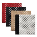 Cotton Like Bandana in Bulk, Head Scarf, Headband, Head wrap, Hair Neck Scarf for Women 22 x 22 inch - color: Bib08 Polka Dot 4pcs