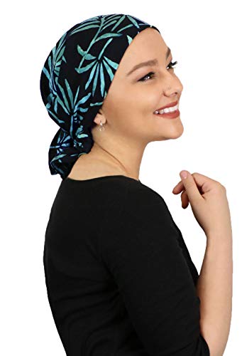 Hats Scarves & More Chemo Scarf Head Scarves for Women Cancer Headwear Headscarf Head Coverings 28 Inch Square Batik - color: Evening in Bali