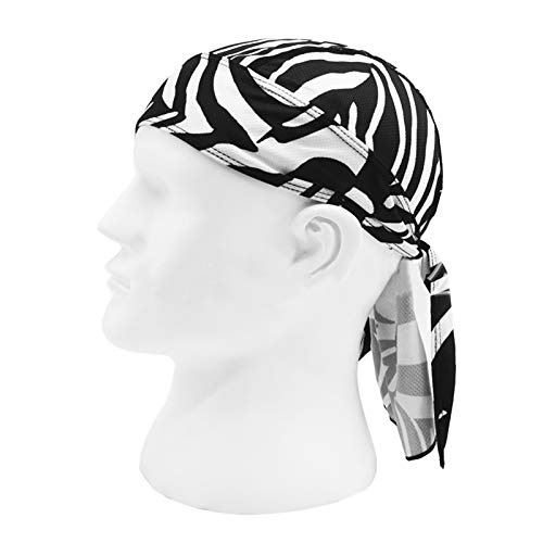 PURFUN Men Women Breathable Cycling Bandana Headscarf Adjustable Sweat Wicking Quick Dry Mesh Head Scarf Wrap Liner Skull Cap - color: Tj-mc-06