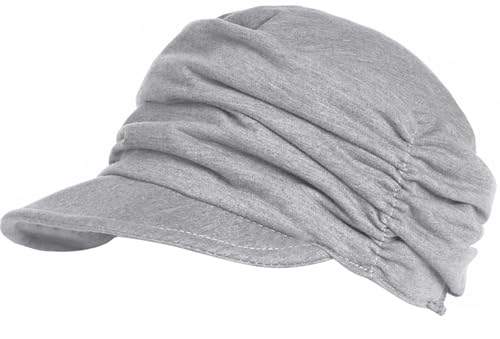 XYIYI Women Cancer Headwear Soft Chemo Beanie Baseball Cap - color: Light Gray