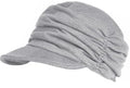 XYIYI Women Cancer Headwear Soft Chemo Beanie Baseball Cap - color: Light Gray