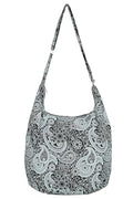 Your Cozy Hobo Sling Bags For Women Crossbody Bag Thai Top Handmade Shoulder Bag with Adjustable Strap - color: Peacock