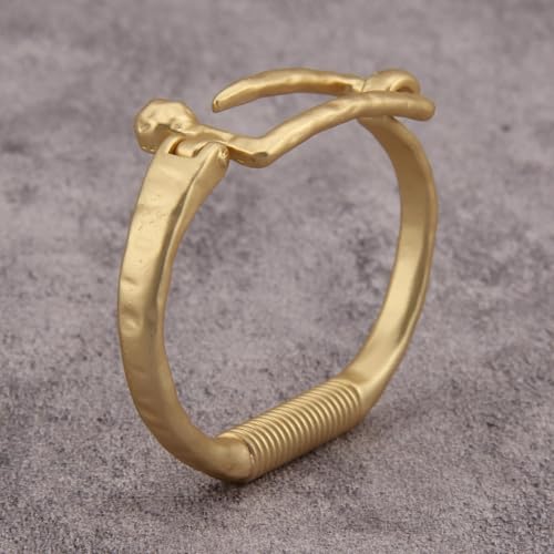 Gold Cuff Bracelet for Women Silver Beaded Bracelets Open Bangle Stackable Stretch Bead Bracelet Boho Jewelry Gifts for Wife Couple - style: Gold Bangle Cuff Bracelets