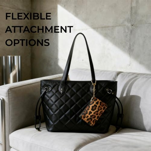 Leopard Print Coin Purse with Keychain - PU Leather Small Coin Pouch Key Pouch Small Card Holder Keychain Wallet Change Purse for Women and Men (Rust Leopard) - color: Z - Rust Leopard